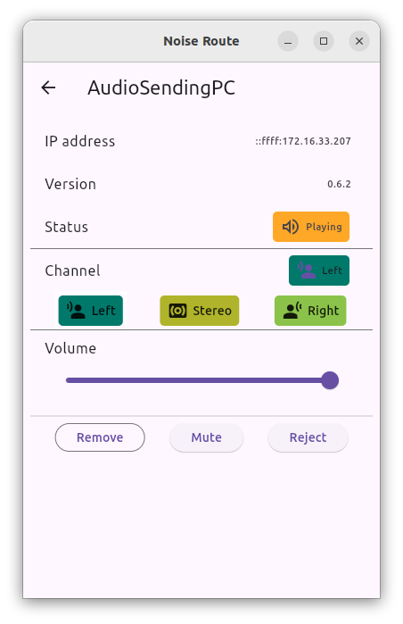 channel select on sending