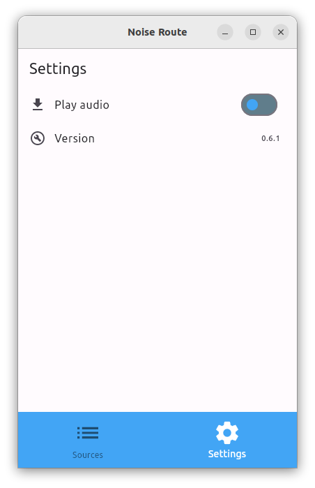 settings play audio